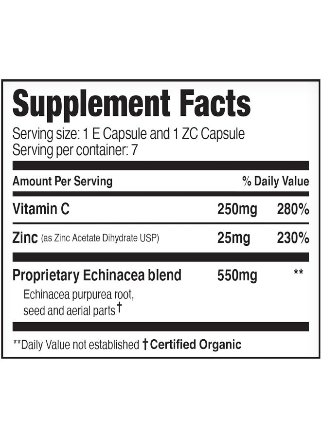 EZC Pak On The Go Immune System Booster with Echinacea, Vitamin C and Zinc - Immune Support for Adults (Pack of 6) - Image 2